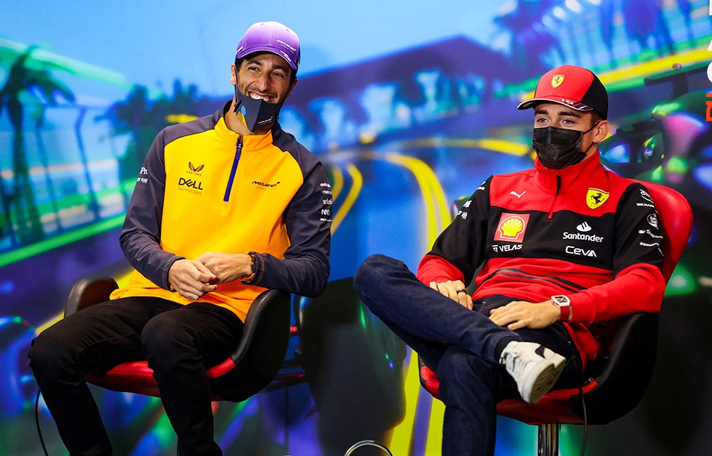 Charles Leclerc shares message for Daniel Ricciardo