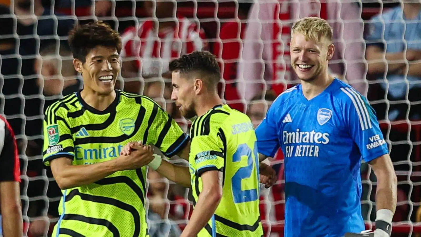 What Jorginho and Aaron Ramsdale did following Liverpool win?