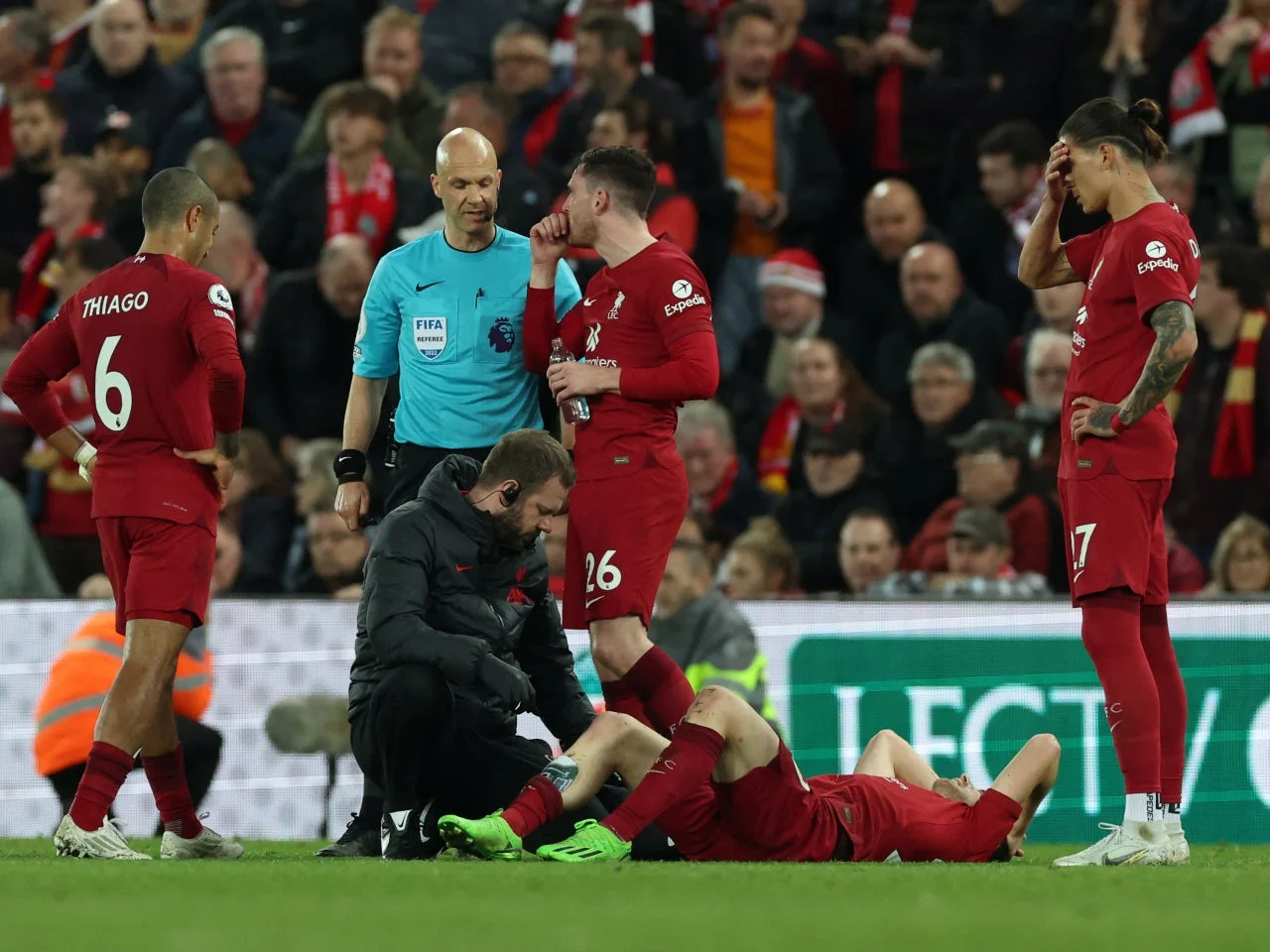 Liverpool players send messages to Diogo Jota following injury blow