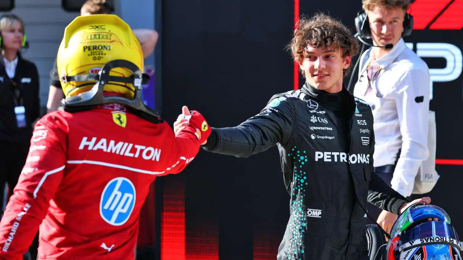 Kimi Antonelli breaks silence on Lewis Hamilton's message that he left at Imola