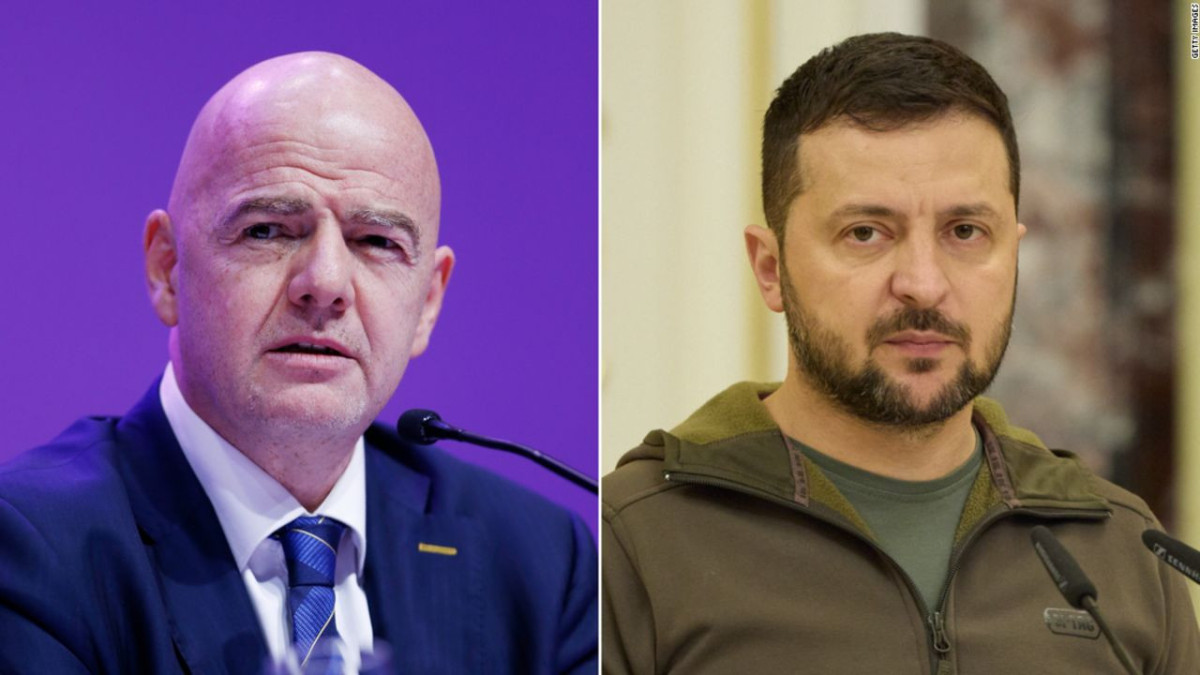 Джанни Инфантино и Владимир Зеленский