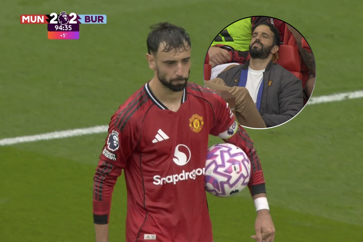 Ruben Amorim reveals what he was thinking during Bruno Fernandes' penalty kick vs Burnley